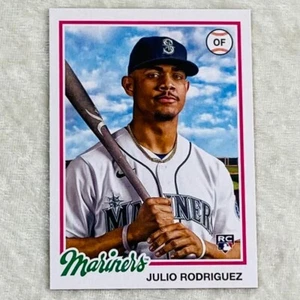 Julio Rodriguez (RC) 2022 Topps Archives Mariners Baseball Card #115 - Picture 1 of 2