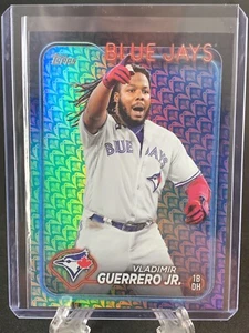 2024 Topps Series 1 Baseball Vladimir Guerrero Jr. Holiday Foil SP Blue Jays - Picture 1 of 2