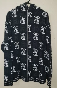 Ropa sin semillas calaveras/semillas con cremallera completa sudadera con capucha chaqueta para hombre forrada XL - Imagen 1 de 6