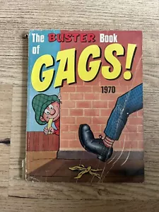 Vintage - Buster Book Of Gags 1970 - Rare See Pictures Classic Comic Book Annual - Bild 1 von 6
