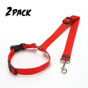 Dog Seat Belt Leash Pet Seatbelt Car Suv Safety Adjustable Harness Tether 2Pack - Picture 1 of 13
