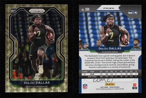 2020 Panini Prizm Rookie Gold Vinyl Prizm /5 DeeJay Dallas #390 Rookie RC