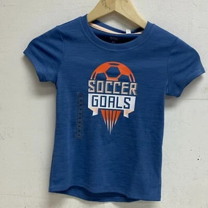 DSG Girl's Crew Neck Graphic print Tee Basin Blue Soccer DAG11100SDZ Regular - Picture 1 of 4