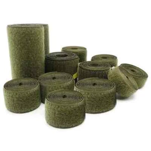 2-10cm Width Olive no Adhesive Hook Loop Fastener Tape For Sewing Magic Tape - Imagen 1 de 24