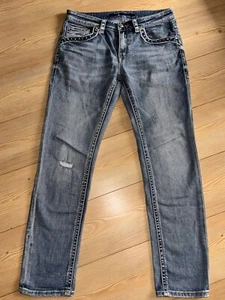 Blue Monkey Jeans Boris 4872X Kontrastnähte Denim Stretch Slim W33 L32 Neu - Bild 1 von 8