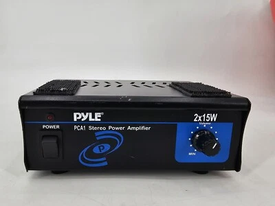 Pyle Pro PCA1 Stereo Power Amplifier 2 Channel Amplifier Speaker Amp 2X15W - Image 1 of 4