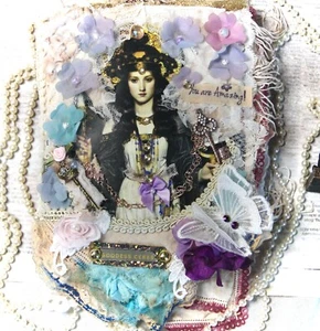 Ceres Goddess Lace Junk Journal Mixed Media Scrapbooking - Picture 1 of 11