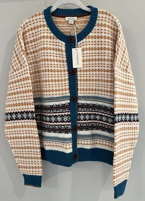 Nuevo con etiquetas Catálogo Sundance Marfil Isla Justa “Cardigan Wallace” Talla L $168 Foto 1 de 4