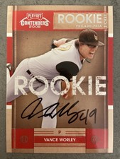 Vance Worley Signed 2008 Donruss Autographed Philadelphia Phillies Baseball Card
