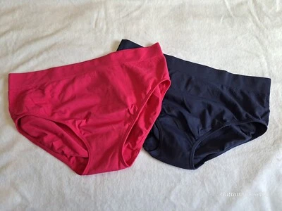 Breezies Hipster Panties. Size 1X. 2 Pair, Pink & Navy, NWOT. Sissy Fem CD Trans - Image 1 of 4