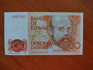 BILLETE ESPAÑA 200 Pesetas 1980 – Pick 156 S/C (SIN SERIE) ES EL DE LAS FOTOS - Imagen 1 de 2