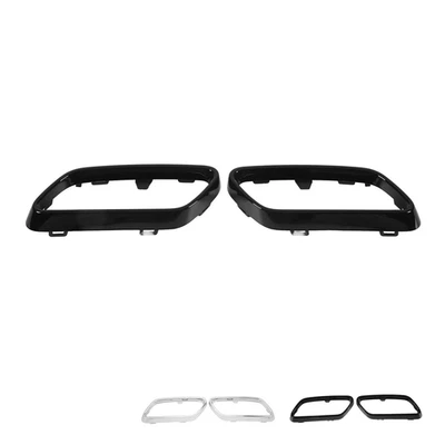 2x Exhaust Tip Trims For Mercedes Benz C-Class W206 AMG-Line 22-24 22068858103 - Image 1 of 4