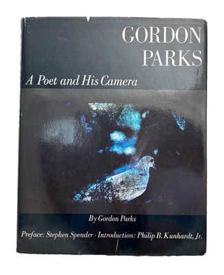 SIGNED Gordon Parks A Poet and His Camera Color Photographs Poetry 1st HC DJ - Image 1 of 4