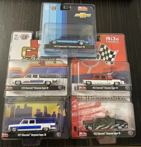 M2 Machines 1977 Squarebody  Cheyenne Super 30 Lot Of 5 Gulf In The Park Camper - Picture 1 of 6