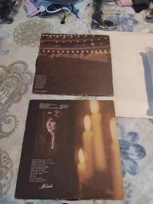 Pair Of Vinyl Albums. Melanie . Leftover Wine And Lay Down. Foto 1 de 4