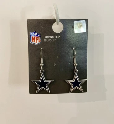 NFL 达拉斯牛仔标志悬垂耳环正式授权 — 第 1/2 张图片