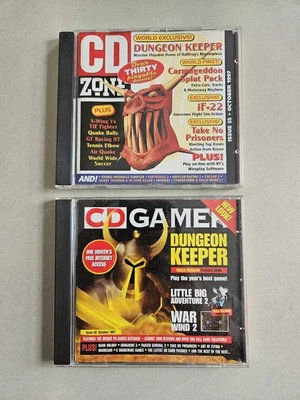 Dungeon Keeper PC Gamer & PC Zone Demo Discs October 1997 PC CD-ROM Carmageddon - Image 1 of 3