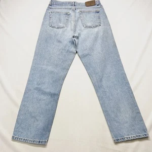 Pantalones de mezclilla para hombre Faded Glory 32x30 azul algodón 5 bolsillos tiro medio pierna recta - Imagen 1 de 20