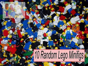 Lego 10 minifigure casuali - ogni figura include gambe, busto, testa e cappello/capelli - Foto 1 di 1