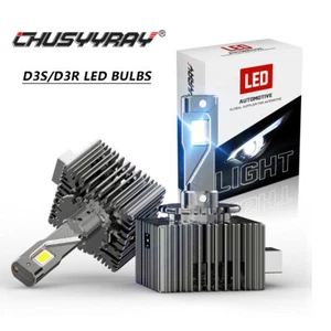 2 6000K D3S D3R DS3 LED Xenon Headlight Replacement Bulbs Super Bright - Picture 1 of 12