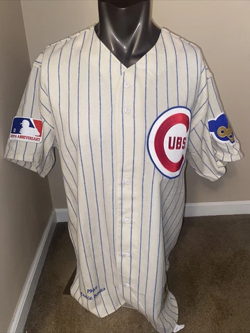 Chicago Cubs Ernie Banks Authentic Vintage Mitchell & Ness 1969 Jersey sz 48 Cover