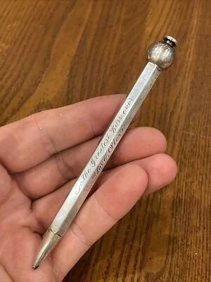 Bolígrafo marcador telefónico plateado toalla “To Boss Love Stevi” de colección necesita tinta Foto 1 de 4