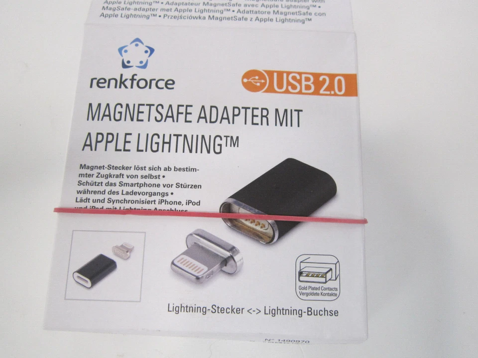 Renkforce Apple iPad/iPhone/iPod Adapter [1x Apple Dock Blitzstecker   2272 - Bild 1 von 1