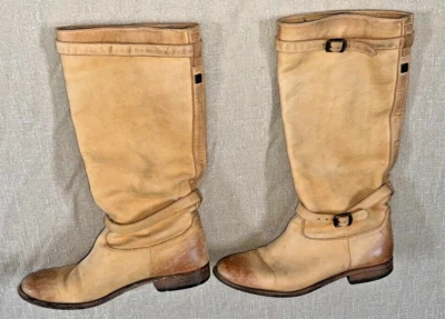 Botas altas de cuero BELSTAFF Shannon TAN 38 EU | 7,5 US $500+ Foto 1 de 4