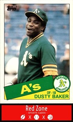 1985 Topps Traded - #4T Dusty Baker NM Set Break. - Image 1 of 2