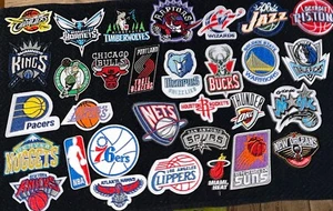 NBA Team Logo Embroidered Iron / Sew on Patches Pick team or Full Set 30 or 31 - Picture 1 of 1