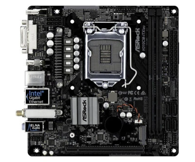 ASRock H310CM-ITX/ac Motherboard Intel H310 Mini-ITX LGA1151 DDR4 M.2 Core DVI - Image 1 of 3