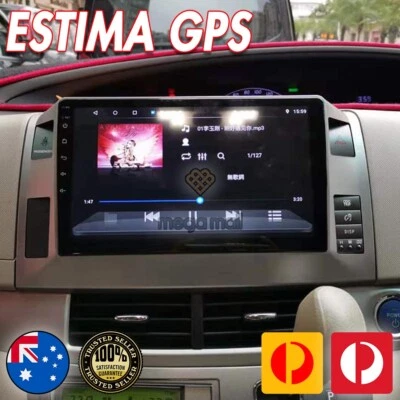 Android 10.1" Radio Stereo WIFI GPS Nav Head Unit For 06-16 Toyota Tarago Estima - Image 1 of 4