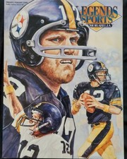 TERRY BRADSHAW LEGENDS SPORTS MEMORABILIA W/CARDS JAN/FEB 1995 GREAT CONDITION