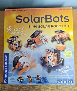 SOLAR BOTS 8 IN 1 SOLAR ROBOT KIT STEM EXPERIMENT THAMES & KOSMOS 665082 - Picture 1 of 2