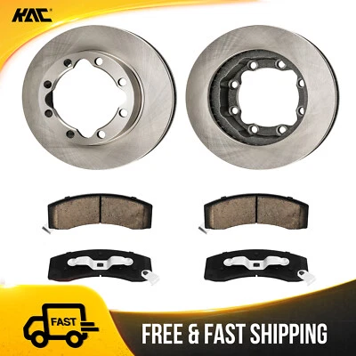 Rotores de disco delanteros + pastillas de freno de cerámica para Chevrolet K2500 1988-2000 K3500 Tahoe Foto 1 de 4
