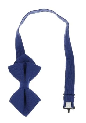 Pajarita con textura clásica de seda azul liso Nordstrom 140156 para hombre Foto 1 de 2