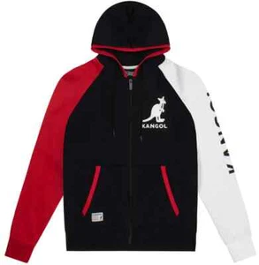 Kangol Colorblock Red White & Black Full Zip Hoodie for Men - Picture 1 of 2