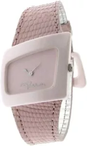 Roberto Cavalli R7251102985 Pink Ceramic Case Pink Leather Strap Womens Watch - Picture 1 of 1