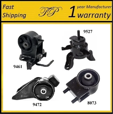 Montaje de motor y transmisión 4 piezas para Mazda MPV 2,5 L 2000-2001, 3,0 L 2002-2006 Foto 1 de 4