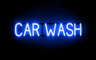 Panneau de lavage de voiture SpellBrite | panneau de lavage de voiture au néon aspect, lumière DEL | 33,0" x 6,3"