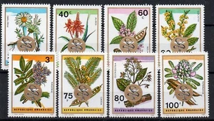 1969 - Ruanda (Rep.) - Piante medicinali, 8 val. NSG - Picture 1 of 1