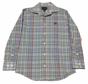 Boy's Kid's LRL *RALPH LAUREN* Long Sleeve Button Up Dress Shirt Size 10 Plaid - Picture 1 of 10