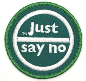 Parche Just Say No To Drogas Y Violencia Estilo Vintage Retro Años 80 Niños Gorra Sombrero - Imagen 1 de 1