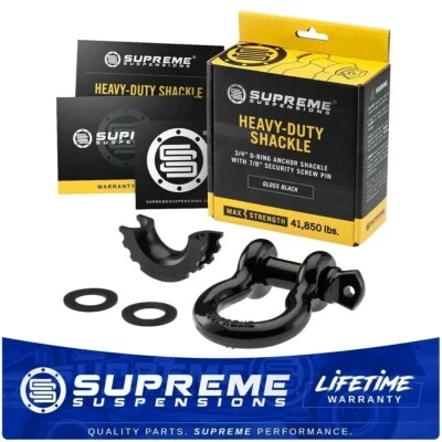 3/4" D-Ring Anchor Shackle 41,850lbs Max Break Strength Heavy-Duty Recovery Gear - Image 1 of 4