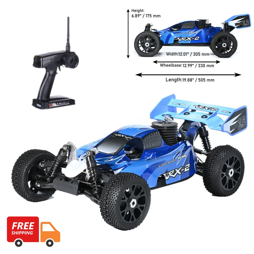 RC Off-Road Car Model with SH.21-level Nitro Engine 1/8 Scale 2.4G 4WD 70K/H RTR - Image 1 of 4