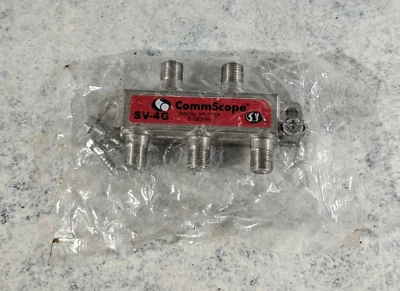 New CommScope SV-4G 4-way Digital Splitter, 5-1002 Mhz Unopened NEW - Image 1 of 2