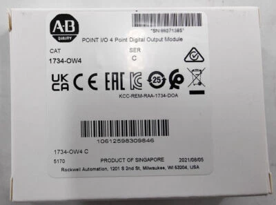1734-OW4 AB Point I/O 4 Point Digital Output Module US New Sealed Allen-Bradley - Image 1 of 2