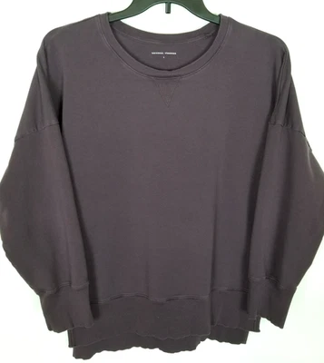 Universal Standard Women Pima Cotton Sweatshirt  Large 22/24 Eggplant Pullover - Image 1 of 4