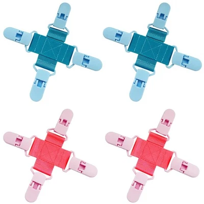 Paquete de 4 sábanas desenredantes reduce los enredos de lavandería mantener sábanas/caba nórdica... Foto 1 de 4