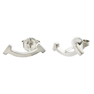 TIFFANY&Co. earring K18 white gold used - Image 1 of 4